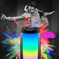 Boxa LED Bluetooth Smart Sound Stereo Party Subwoofer NEON AUX + USB + CARD