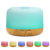 Difuzor uleiuri aromaterapie, 300 ml, led multicolor Andowl Q-T62, Stejar