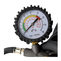 Furtun pentru umflat roti cu manometru, l= 13m, fi =10.5mm, 2 scale