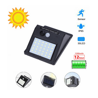Set 5 Lampi Solare cu 30 LED, senzor de miscare si senzor de lumina