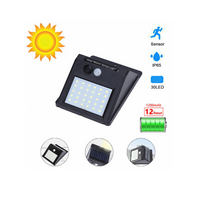 Set 5 Lampi Solare cu 30 LED, senzor de miscare si senzor de lumina