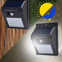 Set 5 Lampi Solare cu 30 LED, senzor de miscare si senzor de lumina