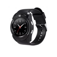 Ceas Smartwatch V8 Negru HandsFree Bluetooth 3.0 SIM Android