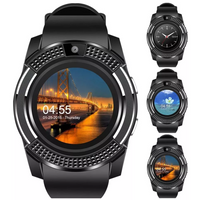 Ceas Smartwatch V8 Negru HandsFree Bluetooth 3.0 SIM Android