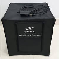 Cub foto portabil iluminat LED, cu accesorii incluse