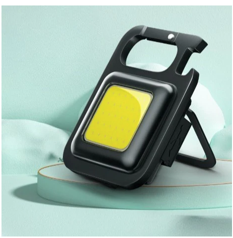 **Set 3 Lanterne de buzunar tip breloc, 30 Leduri, incarcare prin usb Type C, pentru exterior, camping, alpinism, ciclism cu agatatoare tip carabina si desfacator sticle