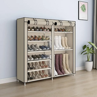 **Dulap dublu textil pentru incaltaminte, 118 x 30 x 120 cm