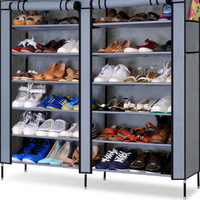 **Dulap dublu textil pentru incaltaminte, 118 x 30 x 120 cm