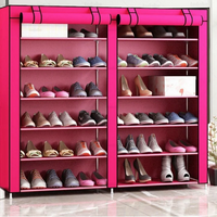 **Dulap dublu textil pentru incaltaminte, 118 x 30 x 120 cm