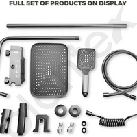 **Set baterie coloana de dus cu afisaj led si termostat, 4 in 1, Premium