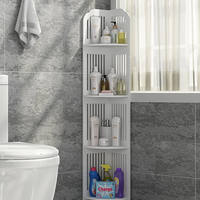 **Etajera de colt pentru baie sau bucatarie, cu 4 polite, 120cm