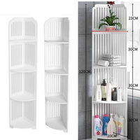 **Etajera de colt pentru baie sau bucatarie, cu 4 polite, 120cm