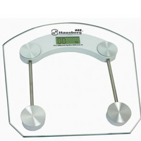 **Cantar corporal Hausberg HB 6001, display LCD, inchidere automata, indicator baterie, 150 kg, Sticla transaparenta