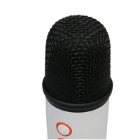 **Boxa karaoke cu microfon wireless, difuzor portabil cu lumina RGB LED, alb