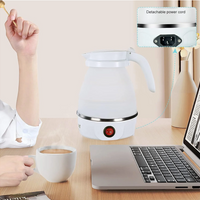 **Fierbator electric pliabil, Silicon/Inox, 600W, 0.6L