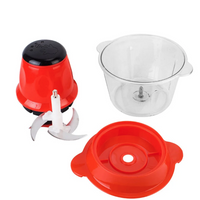 **Tocator electric carne si legume, 4 lame inox, 2 viteze, capacitate 2 litri, bol sticla