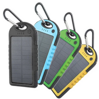 **Baterie externa cu incarcare solara, 5000 mAh, 2 x USB