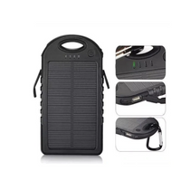**Baterie externa cu incarcare solara, 5000 mAh, 2 x USB