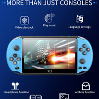 **Consola jocuri portabila X12, display 5.1 inch, TV-Out, 15000 jocuri