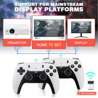 **Consola tip stick cu jocuri retro, 20.000 de Jocuri Video, 9 emulatoare, 64 GB, 2 x controller Wireless 2.4GHz 4K Ultra game