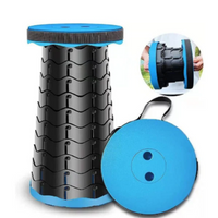 **Scaun rotund portabil, retractabil, extensibil cu pliere telescopica pentru camping
