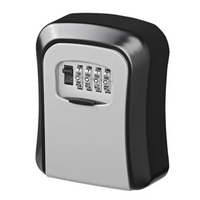 **Mini cutie seif din metal pentru pastrat chei sau obiecte mici cu inchidere cu cifru, aluminiu