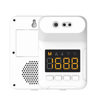 **Termoscanner digital K3S non contact cu infrarosu, termometru cu scanare rapida 0,5 S, de perete, afisaj LCD, memorie