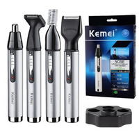 **Trimmer barbati 4 în 1 pentru barba, perciuni, nas si sprancene, Kemei KM-6650