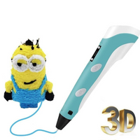 **Creion pentru Desenat In Spatiu 3D, Pentru Incepatori, Cu Afisaj Si Filamente Multicolore