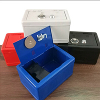 **Pusculita copii model seif metalic 12x10x18cm