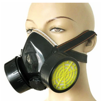 **Pachet Masca de protectie, anti praf si vapori, anti-poluare, cu 2 filtre de carbon activ si ochelari