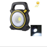 **1+1 GRATIS Lanterna 2in1 COB Camping LED 10W, Incarcare Solara, USB Power Bank, Negru