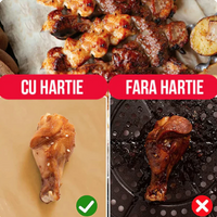 **100+ 100 GRATIS: Hartii de Copt Pentru Friteuza ( Air Fryer)