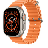 **Ceas Inteligent T800 Ultra, Carcasa Aluminium, Incarcator Wireless, Notificari Apel si Retele Sociale, Oximetru, Ritm Cardiac si Tensiune Arteriala, Monitorizare somn