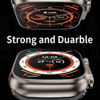 **Ceas Inteligent T800 Ultra, Carcasa Aluminium, Incarcator Wireless, Notificari Apel si Retele Sociale, Oximetru, Ritm Cardiac si Tensiune Arteriala, Monitorizare somn