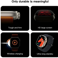 **Ceas Smartwatch S9 Ultra, Deluxe Edition, Incarcare Wireless, Notificare Apel, Ritm Cardiac, Monitorizare Somn + 2 Bratari Silicon CADOU