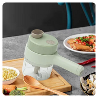 **Maruntitor 4in1 Electric pentru Alimente Ideal pentru Taiere Carne, Legume, Fructe, Portabil, Culoare Verde
