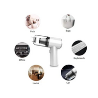 **Mini Aspirator Portabil Pentru Masina, Cu Alimentare La USB + 3 Capete De Aspirare Diferite