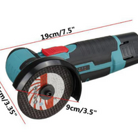 **Mini Polizor Unghiular Electric cu 2 Acumulatori,Flex Portabil, 12V, Disc 76MM
