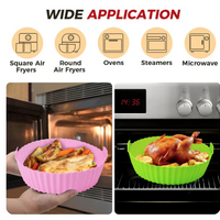 **PACHET PROMO: Friteuza Profesionala Cu Aer Cald, Functie de Coacere, Putere 2400 W, Capacitate 6 litri, Afisaj LCD+ CADOU 2 Forme din Silicon Reutilizabile Pentru Friteuza