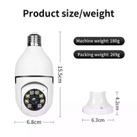 **SET 3 X CAMERE DE SUPRAVEGHERE IN BEC CU SOCLU, JORTAN