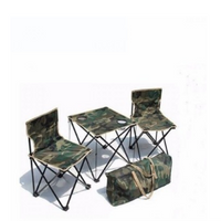 **Set masa si 2 scaune pentru camping cu geanta transport, model army