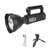 **Lanterna LED, reincarcabila, functie baterie externa, 4 moduri iluminare, trepied inclus