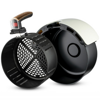 **Air Fryer Deluxe RAF 5.8L, 1500W, Circulație 360°, Touch Screen + Set 50 Hârtii de Copt