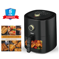 **Friteuză cu Aer RAF 6L – 1500W, Display Touch Screen, 12 Moduri de Gatire