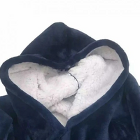 **PATURA CU MANECI STIL HANORAC CU GLUGA SI BUZUNAR HUGGLE HOODIE