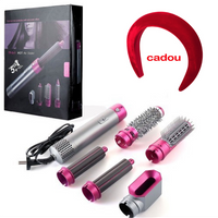 **Ondulator Perie De Coafat 5 In 1 Multifunctionala Hot Air Styler, Multiple Accesorii Incluse + Cadou Coronita Catifea