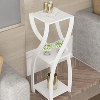 **Etajera cu 3 polite, 30 x 85cm, ALB