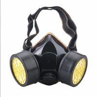 **Masca de protectie, anti praf si vapori, anti-poluare, cu 2 filtre de carbon activ si ochelari