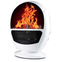 **Aeroterma electrica, Flame Heater, tip semineu cu simulare flacari, 1500 W